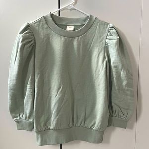 Puff sleeve sweatshirt
